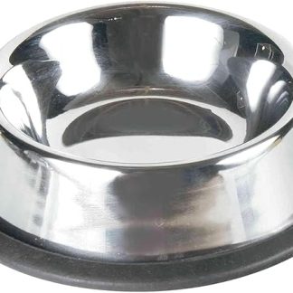 Миска Trixie, кошка, нержавеющая сталь, резиновое кольцо, 0,2 л/диаметр 11 см