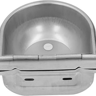 Поилка для коров из нержавеющей стали с монтажным отверстием. Автоматическая поилка для скота.