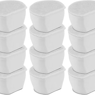 Фильтр для кошачьего фонтана, сменные фильтры для кошачьего фонтана — 12 штук. Обеспечивает поглощение запахов, поддерживает чистоту воды, предотвращает засорение. Аксессуары для питья в помещении для котят и щенков.