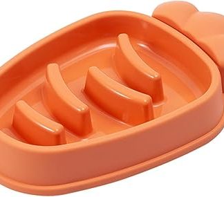 Миска для медленного кормления кошек, миска для медленного кормления собак, 5 отделений, защита от удушья, прочный полипропиленовый материал, гладкая, противоскользящая, сбалансированная конструкция.