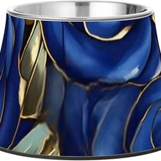 Сине-золотые розовые миски для собак, улучшенная миска из нержавеющей стали для маленьких собак, Whiskers Friendly platos para perros para comer lento