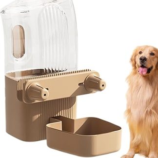 Кормушка для собак, подвесная миска для корма для домашних животных в клетку, съемная кормушка для дома, клетки, улицы, патио, путешествий.