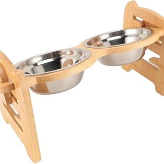 Увеличенная миска для домашних животных Fabater для твердого ферментированного корма для кошек и собак, без запаха, с 6 положениями по высоте, подходит для собак от щенков до взрослых особей.