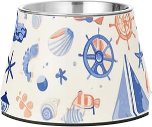 Улучшенные миски для корма и воды из нержавеющей стали Lighthouse для маленьких собак, подходящие для средних собак, с удобными усами.