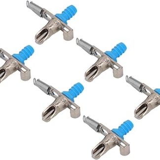 10 оцинкованных автоматических капельниц для поения кроликов с трубкой длиной 5 м для мелких животных и домашней птицы.