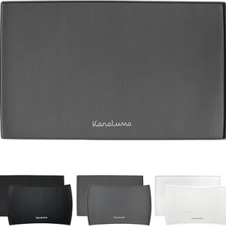 Высококачественный силиконовый коврик для миски 48 x 30 см (серый, прямоугольный), коврик для кошачьего корма, коврик для еды, коврик для собачьей миски, коврик для кофемашины, силиконовый коврик