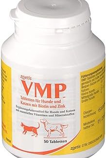 Таблетки Zoetis VMP | 50 таблеток | Дополнительный корм для собак и кошек с белками и минералами | Также подходит для кормящих и беременных кошек
