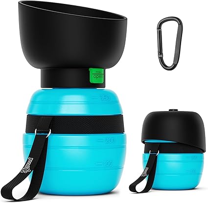Портативная бутылка для воды Pecute для собак, 350 мл, бутылка для воды для кошек, нетоксичная, герметичная, для прогулок и походов.