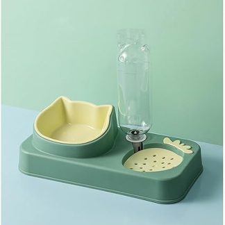 Автоматическая поилка-дозатор с двумя чашами для собак и кошек, изготовленная из прочного материала, с защитой от проливания, идеально подходит для домашнего использования и ухода за домашними животными. Материал: полипропилен (PP).