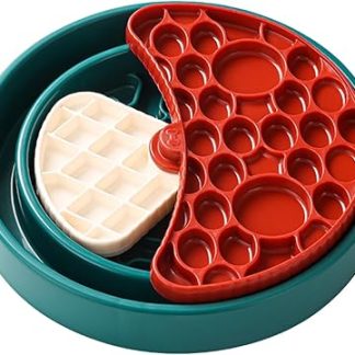 Миска для медленного кормления собак | Предотвращает удушье | Интерактивная кормушка с вращением на 360 градусов для щенков | Безопасность дома | Снижение стресса | Здоровое питание для питомцев