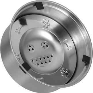 Противоскользящая миска для воды для собак TOYANDONA из нержавеющей стали, позволяющая медленно пить, не проливая воду. Универсальная, подходит для всех пород. Плавающая конструкция для легкого доступа к воде.