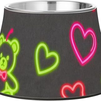 Миски для собак Birthday Bear темно-зеленого и красного цвета, нескользящие, из нержавеющей стали, для средних собак. Миски Whiskers Tiredness Platos para perros