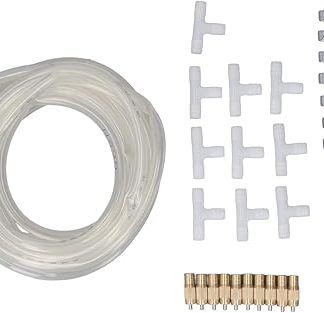 Автоматическая поилка для кроликов Pongnas с прозрачным шлангом длиной 5 м, диаметром 8 м, для клетки, герметичная, простая в установке, съемная.