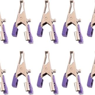 10 шт. многоразовых электродов ЭКГ/ЭКГ с зажимами типа «крокодил» для животных, домашних питомцев, собак, кошек и ветеринарного использования, используются для крепления кабеля.