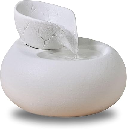 Фонтан Zen'Light SCFV22-01 Crystal Line Toby Animal — из стекла и керамики — с насосом, светодиодной подсветкой и инструкцией по эксплуатации.