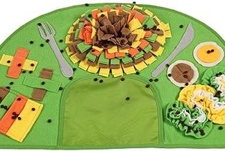 Коврик для копания - игровой коврик с дозатором лакомств и кормушкой - интерактивные игрушки и головоломки для кормления взрослых щенков и собак.