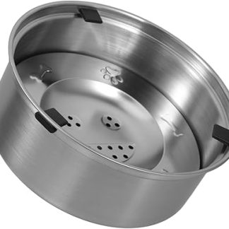 Поплавок для воды TOYANDONA из нержавеющей стали с противоскользящим покрытием и механизмом медленной подачи воды, предотвращающим проливание, подходит для собак всех пород, больших и маленьких.