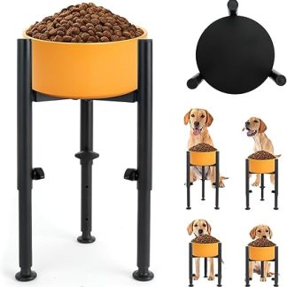 Миска для собак Zoyiancy с подставкой, регулируемая по высоте, четыре варианта высоты.