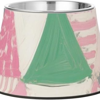 Абстрактная нерегулярная абстракция в светло-зеленом цвете животные миски для воды и еды улучшенная нержавеющая сталь приподнятая миска для медленного кормления кошки усы усталость platos para perros