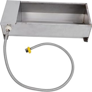 Автоматическая поилка Haofy большой емкости 50x21 см из нержавеющей стали обеспечивает постоянное водоснабжение и эффективное обслуживание для кур, уток, гусей, коров, овец и курятников.