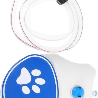 Портативный уличный поилка для собак Toyvian с ножной педалью, насадкой, активируемой ногой, и шлангом для сада и походов. Компактный фонтанчик для воды для домашних животных.