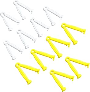 12 шт. одноразовых пластиковых пинцетов для пуповины щенков, поросят, коз, щенков и котят на ферме или ранчо.