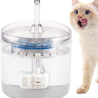 Электрический поилка для кошек, 1,5 л, прозрачная, с 2 режимами работы, для гостиной, гаража, балкона, сада, общежития.
