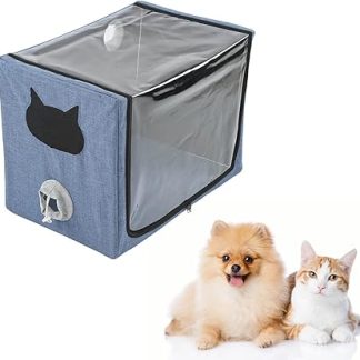 Портативный небулайзер для домашних животных (собак и кошек), складная камера для подачи кислорода без использования рук.