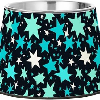 Модная бирюзовая миска для кошек с подставкой, темно-синяя, из нержавеющей стали, для медленного кормления кошек.