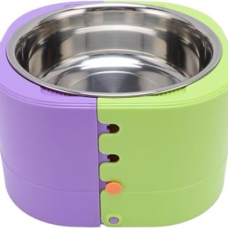 Регулируемая по высоте миска для корма для собак и кошек Aramox из нержавеющей стали — миски с нескользящим основанием, регулируемой по высоте.