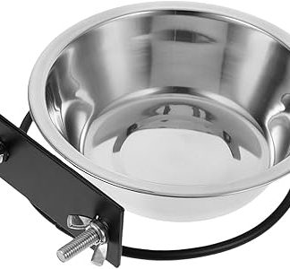 Настенная приподнятая миска для воды и корма для собак Toyvian из нержавеющей стали, компактная кормушка для щенков и кошек.