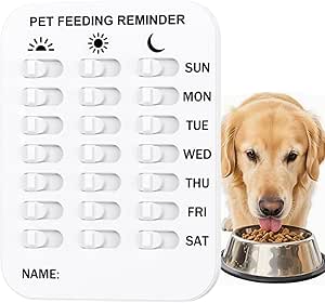 Табличка «Собака накормлена» | Табличка «Завтрак и ужин накормлены» — магнитная наклейка «Вы покормили питомца?» для квартиры, холодильника, кухни, дома, общежития.