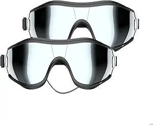 NVTED Dog Sunglasses Dog Goggles, UV Protection Wind Dust Fog Protection Pet Glasses Eye Wear Protect with Adjustable Strap for Medium or Large Dogs (Pack of 2)
