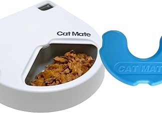 Автоматическая кормушка Cat Mate, белая, 23,1 x 24,2 x 9 см