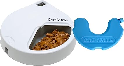 Автоматическая кормушка Cat Mate, белая, 23,1 x 24,2 x 9 см