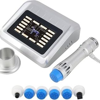 Ветеринарный аппарат для ударно-волновой терапии, массажер для животных с мощностью 10-300 МДж и 7 насадками для глубокого массажа тканей, для облегчения боли у лошадей и собак.