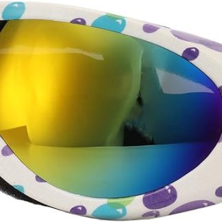 Dog Eye Wear, PVC Frame PC Lens High Light Transmission Dog Sunglasses UV Protection for Gifts (White Purple Frame)