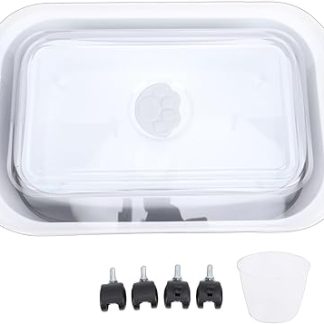 Складной контейнер для собачьего корма Haofy, 20 л, герметичный, большой объем, с прозрачной крышкой, складная конструкция для корма для домашних животных.