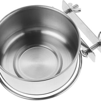 Крепление для мисок для животных TOYANDONA из нержавеющей стали с двойными винтами. Надежное и легко моющееся крепление для мисок с едой и водой для кошек и маленьких собак. Аксессуар для домашних животных.