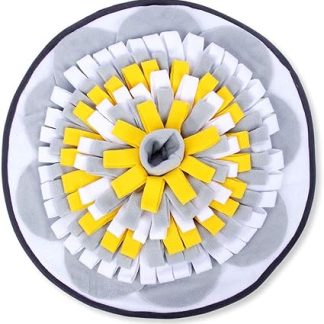 Плед для дрессировки собак по запаху, коврик для нюхания, миска для медленного кормления, дозатор корма, коврик для снятия стресса, игрушка для кормления собак, серый.