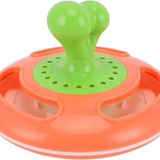 Интерактивная игрушка для собак Qcwwy, вращающийся на 360 градусов дозатор лакомств для кошек и собак, тренировочная кормушка IQ с функцией стимуляции мозга и автоматической подачей корма, миска.
