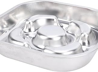 Миски для медленного кормления собак, миски для корма из нержавеющей стали, маленькие миски для корма из нержавеющей стали, нескользящие металлические миски для корма.