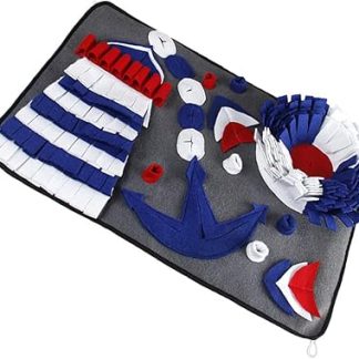 Противоскользящий коврик для кормления собак, способствующий медленному поеданию пищи, вылизыванию и жеванию, подходит для щенков, а также для собак маленьких, средних и крупных размеров и поддерживает сенсорные игры.