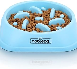 Миска Nobleza для крупных собак - интерактивная миска для еды, нескользящая, прочная и нетоксичная, большая миска для корма.