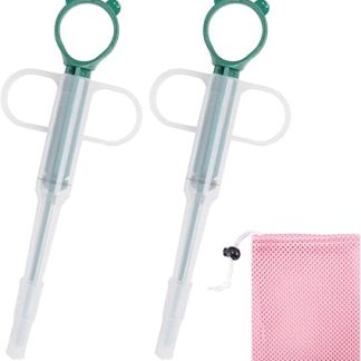 2 шт. Дозатор для таблеток для животных с 1 пакетом для хранения, дозатор лекарств, шприц для таблеток, устройство для запуска таблеток, дозатор корма для кошек, собак, птиц (зеленый)