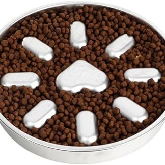 Миски для медленного кормления собак, миски для корма для собак, головоломки для медленного кормления, нержавеющая сталь, защита от удушья, контейнеры для корма для маленьких, средних и крупных пород.