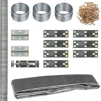 Стандартный металлический курятник, размер см, запирающиеся ворота, практичная крыша, проволочная сетка, для содержания кур, уток, кроликов, гусей, птиц и т. д., прочный материал и широкое применение.