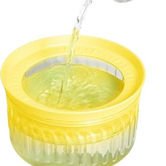 Миска для воды для собак - миска для питья для домашних животных, вместимость 1800 мл, медленная подача воды, плавающий диск и съемная конструкция, идеально подходит для дома, автомобиля, дорожной клетки, собак.