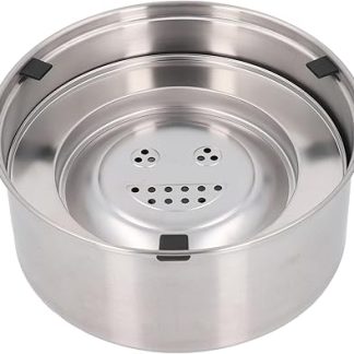 Диспенсер для воды для собак Acouto из нержавеющей стали 304, герметичный, большой объем 3 л, конструкция с медленным поливом предотвращает переполнение.