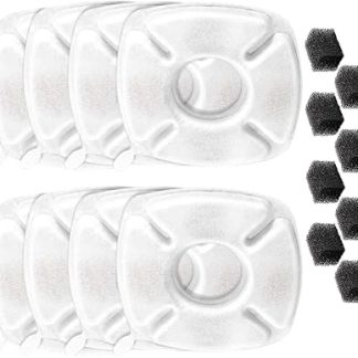 Набор из 8 сменных фильтров обеспечит освежающую воду для фонтанчика вашего питомца.